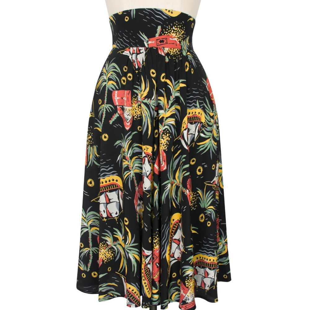 Trashy Diva 40s skirt in Pirate Treasure